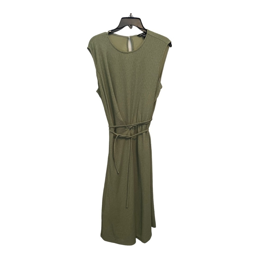 Maggy London Draped Sleeveless Dress - Pesto - Picture 3 of 11